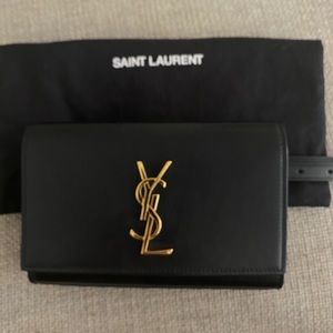 Saint Laurent smooth leather Kate belt bag